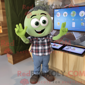 Olive Ice mascot costume...