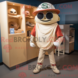 Mascotte de Fajitas beige...