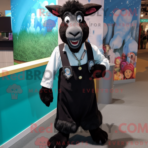 Zwarte geit mascottekostuum...