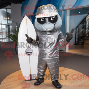 Silver Surfboard mascot...