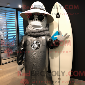 Silver Surfboard mascot...