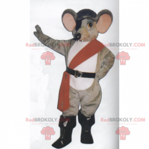 Maskotka myszy w stroju pirata - Redbrokoly.com