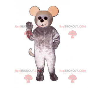 Gray mouse mascot - Redbrokoly.com