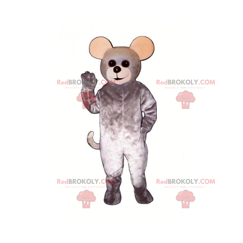 Mascotte de souris grise - Redbrokoly.com Mascotte de souris grise - Redbrokoly.com