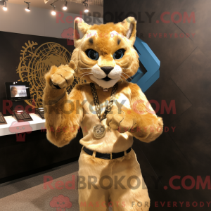 Máscara Gold Bobcat com...