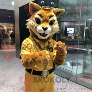 Máscara Gold Bobcat com...