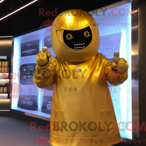 Gold Soda Can maskot...
