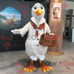 Rust Seagull maskot drakt...