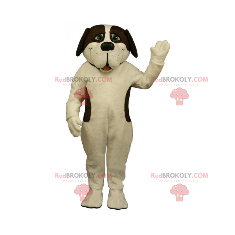 Maskot St Bernard bílé a hnědé skvrny - Redbrokoly.com