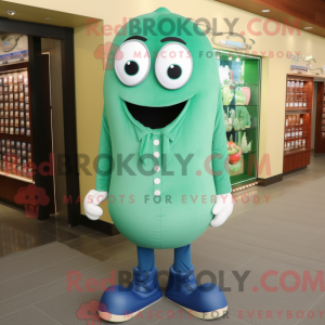 Blue Green Bean maskot...