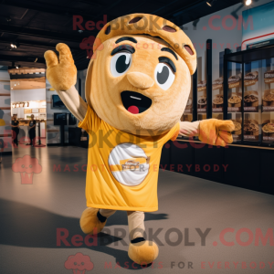Gold Bagels mascot costume...