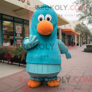 Disfraz de mascota de Teal...