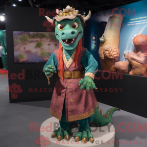 Dragemaskotdraktfigur kledd...