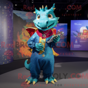Dragemaskotdraktfigur kledd...
