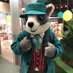 Postava maskota Teal Badger...