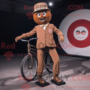 Brun Unicyclist maskot...