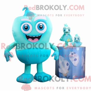 Cyan Candy Box maskot...