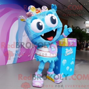 Cyan Candy Box maskot...