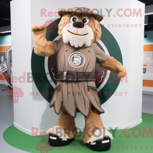 Brun Celtic Shield maskot...
