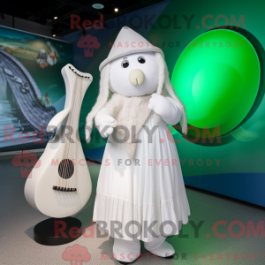 White Celtic Harp mascot...