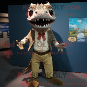 Mascotte de Barracuda beige...