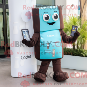 Cyan Chocolate Bars maskot...