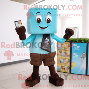 Cyan Chocolate Bars mascot...