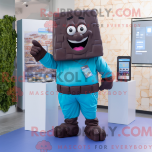 Cyan Chocolate Bars mascot...