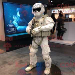 Hvit Marine Recon máscara...