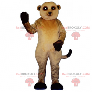 Meerkat mascot with black legs - Redbrokoly.com