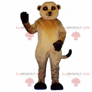 Erdmännchen Maskottchen mit schwarzen Beinen - Redbrokoly.com