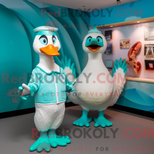 Turquoise Swans mascot...