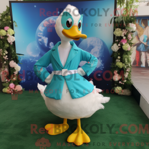 Turquoise Swans mascot...
