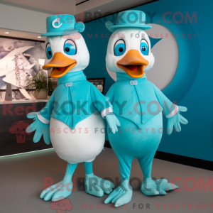 Costume mascotte de cygnes...