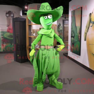 Limegrønn Máscara de cowboy...