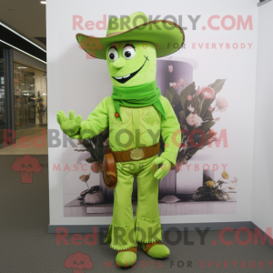Limegrønn Máscara de cowboy...