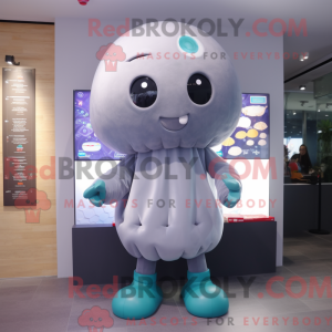 Gray Jellyfish mascot...