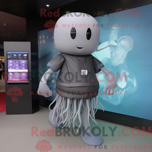 Gray Jellyfish mascot...