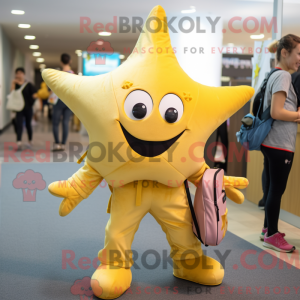 Gold Starfish mascot...