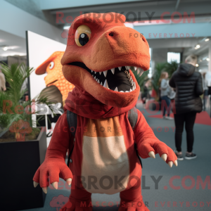 Costume mascotte de T Rex...