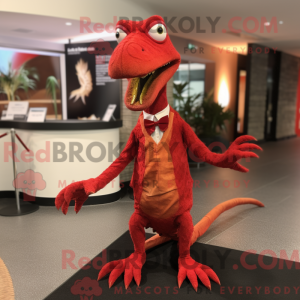 Red Coelophysis mascot...