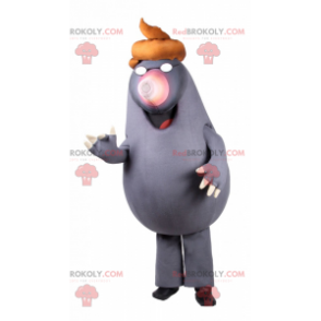 Mole maskot med briller og hat - Redbrokoly.com