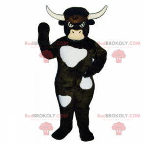 Bull maskot med hvite flekker - Redbrokoly.com