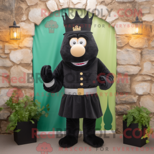 Schwarzes Maskottchenkostüm...