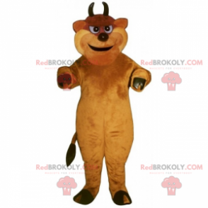 Maskot býka s mini rohy - Redbrokoly.com