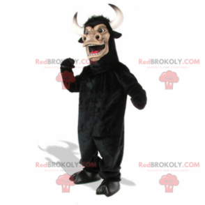 Bull mascot with large rounded horns - Redbrokoly.com