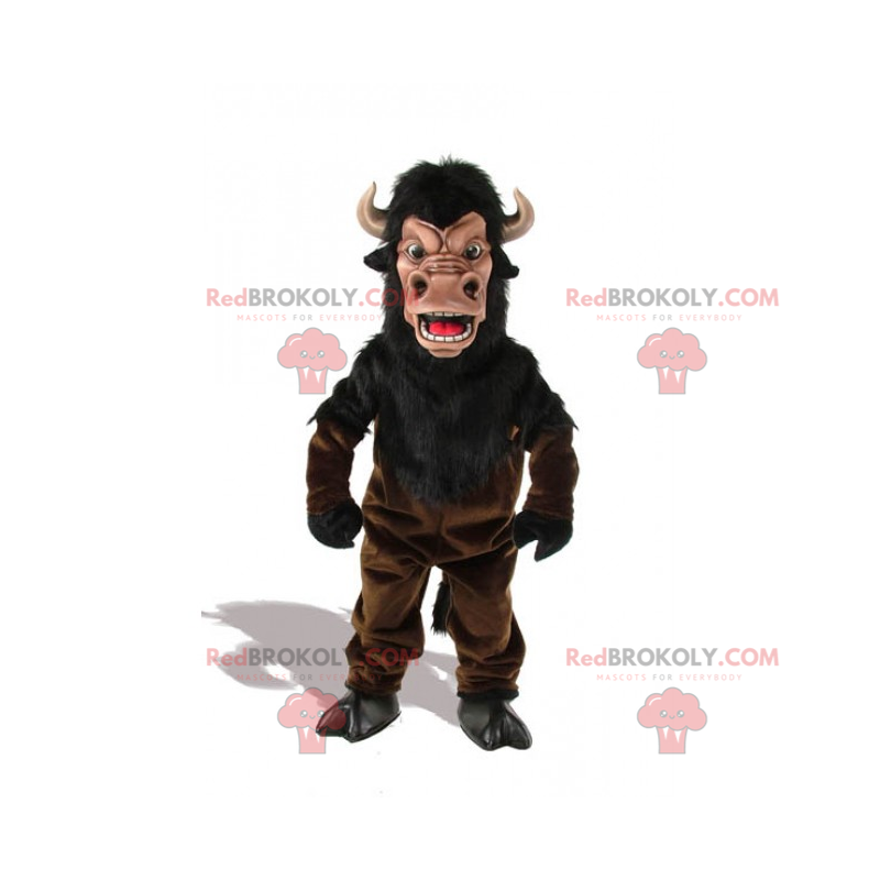 Mascote touro com chifres pequenos - Redbrokoly.com