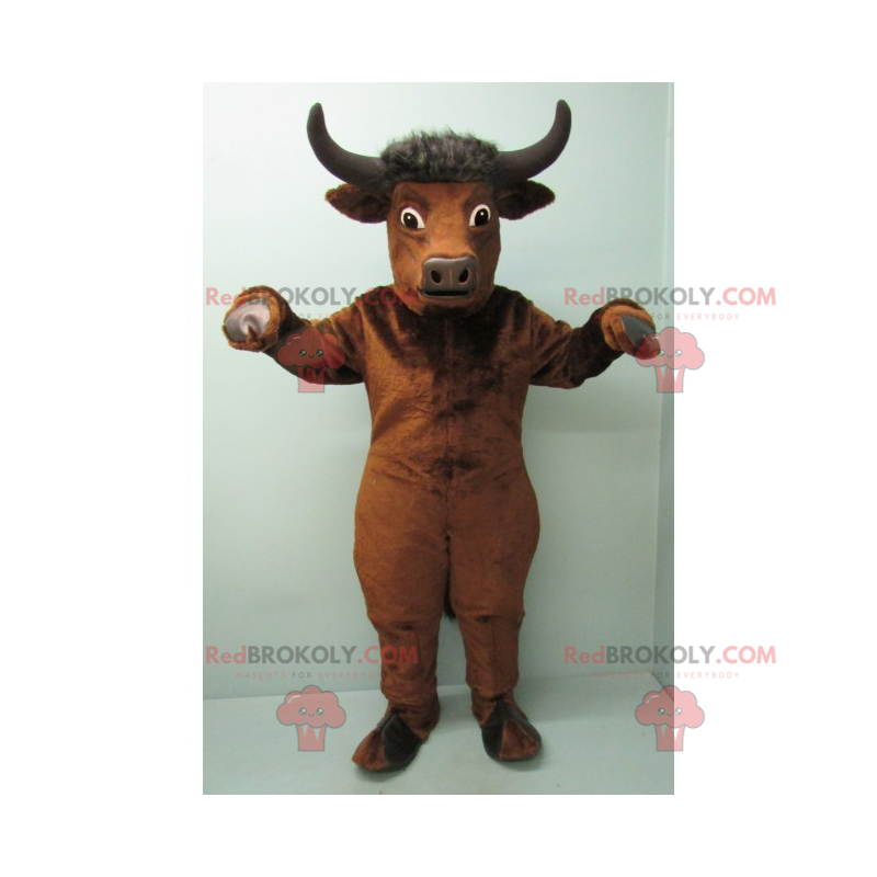 Mascote touro com chifres pretos - Redbrokoly.com Mascote touro com chifres pretos - Redbrokoly.com