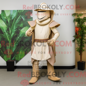 Beige middelaldersk ridder...