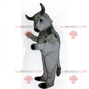 Mascote touro cinzento - Redbrokoly.com